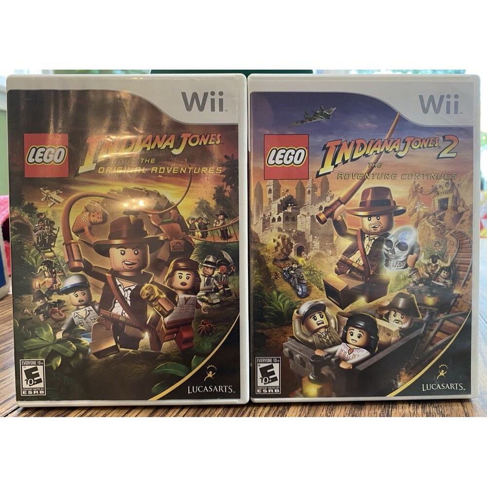 LEGO Indiana Jones 1 & 2 For Nintendo Wii With Manual Rated E 10+